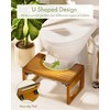 AmazerBath 8.5 Inches Bamboo Toilet Stool Squat for Adult, Foldable