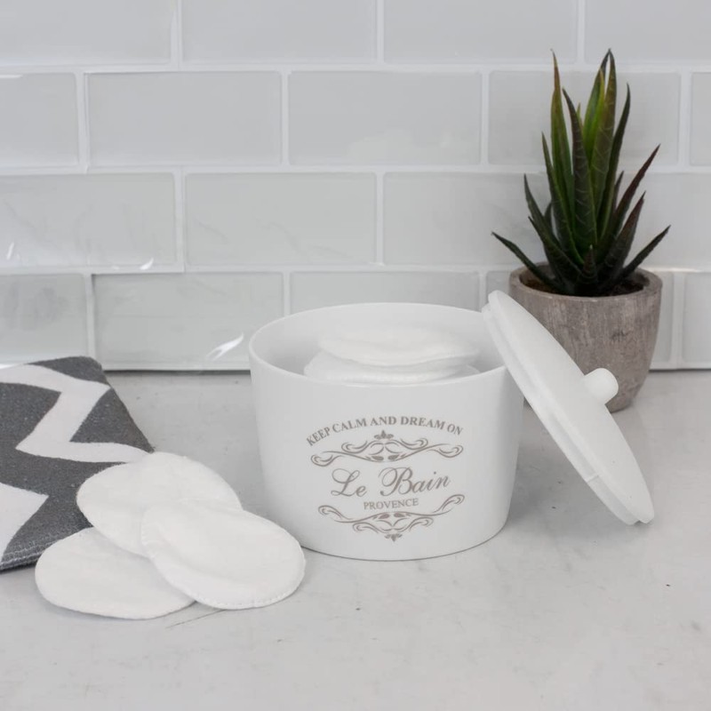 7-Piece Paris Bathroom Set (White), By Home Basics | Made