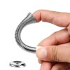 3 Pack Door Stops, Bendable Spring Steel Door Stoppers Wall