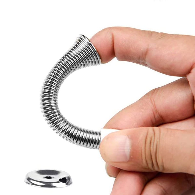 3 Pack Door Stops, Bendable Spring Steel Door Stoppers Wall