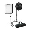 CLAR Basic 2-Light LED Softbox Kit