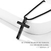 WINFY Soccer Cross Necklace for Boys Men Inspirational Christian Bible