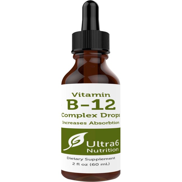 Vitamin B12 Drops. 90 Day Supply. Liquid B12 for Best Absorption - Methylcobalamin B12 Great for Energy. Sublingual B12 Drops