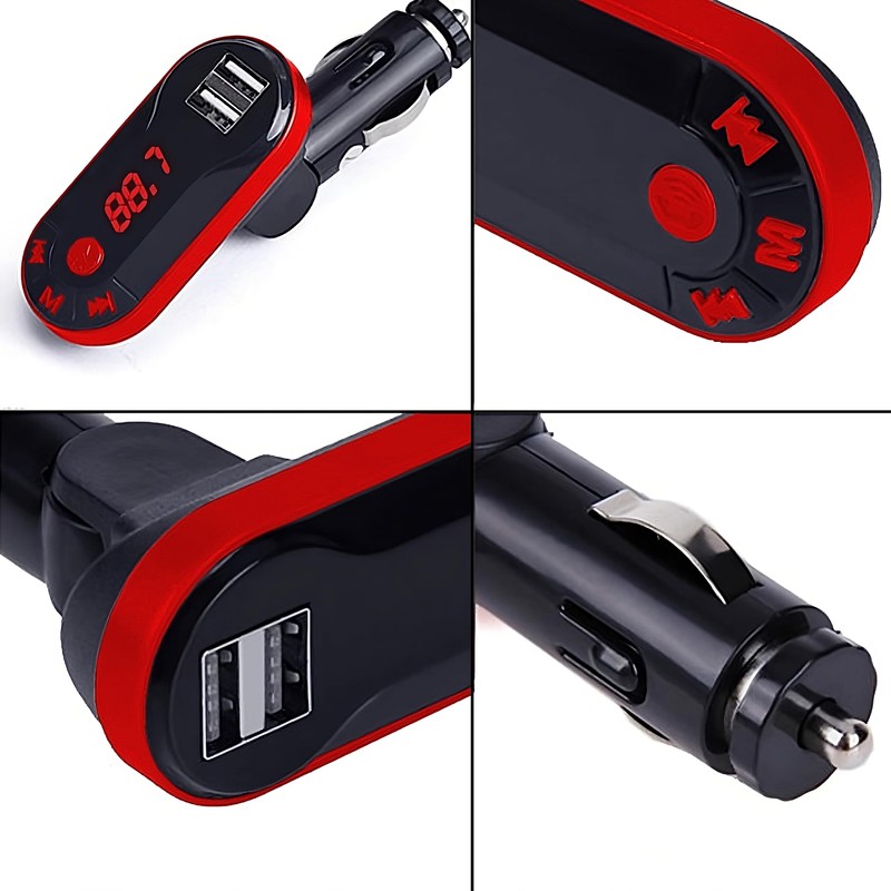 Retoo FM Transmitter for Car, Radio Adapter, Car Charger, Remote