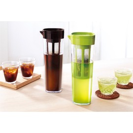 Asbel A8039 Bio D-112T Pot with Tea Strainer, Hygienic, 3.3 gal (1.1 L), Brown, Easy Pouring