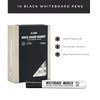 Magnetic Innovations Pack of 10 Black Dry Wipe Whiteboard Marker