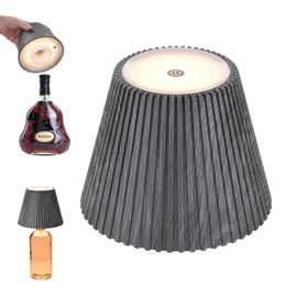 WILIT Wireless Bottle Lamp Shades for Table Lamps, 3 Level Brightness Touch Lamps for Nightstand, Rechargeable Lamp Cordless Lamp for Bedroom, Restaurant Table Lamp, Table Top Decor, Cool House Stuff