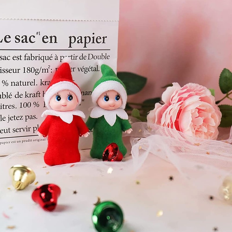 JHBEMAXS 7 PCS Mini Baby Elf Twins Kindness Elves Craft