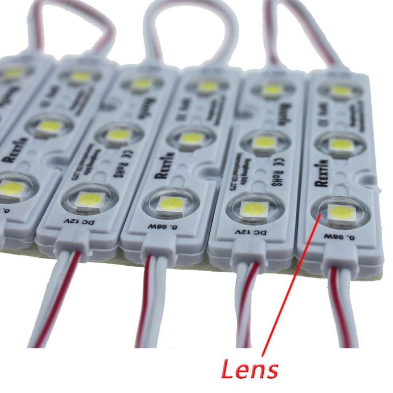 REXTiN Super Bright 200pcs 3 LED Module Green 5050 SMD