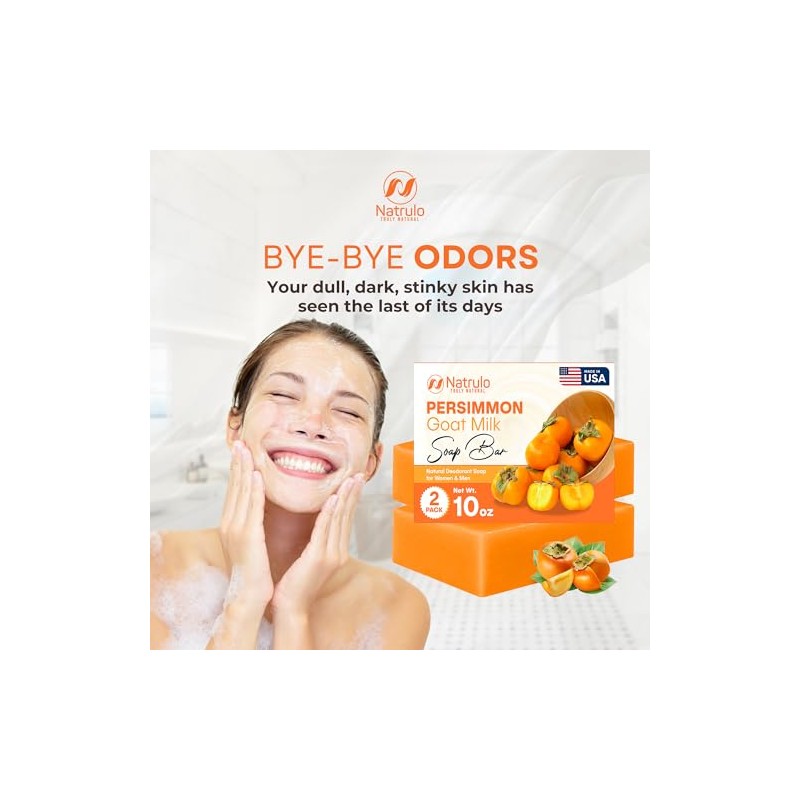 Persimmon Soap Bar for Body Odor Control – Purifying Deodorizing