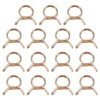 uxcell 15Pcs Double Wire Spring Hose Clamps, 16mm Inner Dia
