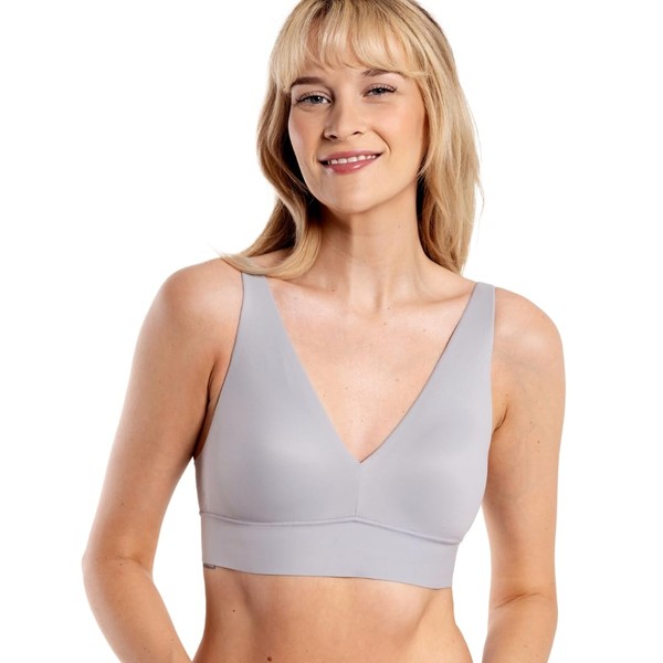 Floatley Cozy Wireless Plunge Bra for Women, Buttery Soft Comfort