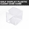 CNNELL Golf Ball Display Plastic Clear Case Cube Square Stackable