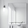 You Are Enough Mirror Vinyl Decal Sticker Bathroom Mirror Sticker
