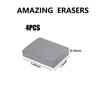4 Pack Kneaded Eraser, Putty Rubber for Artists, Gey, Kneadable