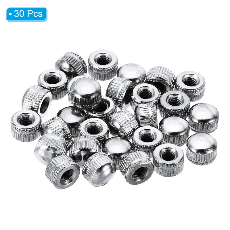 PATIKIL M5x0.8 Cap Nuts 30pcs Accord Knitting Screw Knob Cap