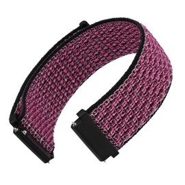 WOCCI 20mm Adjustable Nylon Watch Strap, Quick Release Sport Loop Strap (Ripe Plum)