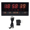 LED Number Clock Large Big Digital Display with Temperature Wall