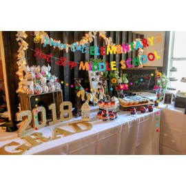 Goodbye Elementary Next Stop Middle School Banner for 5TH Grade Graduation Decorations 2025,Elementary Graduation Decorations,5TH Grade Graduation Banner,Last Day of Elementary 5th Grade Decor POE-NM