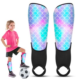 Shin Guards Soccer Kids Girls Youth, Shin Pads Shin Guard Equipment with Ankle and Leg Calf Protection, Soccer Shin Guards for Kids 2-7 Years Old Girls Toddlers, Soccer Equipment for Football Games