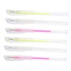 6pcs Eyebrow Mapping Pens Marking Tools for Precise Non-fading Practice Pens for Beginners White Pink Fluorescent Green