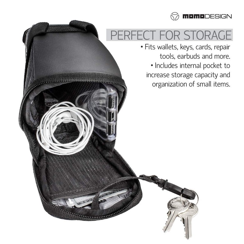 MOMODESIGN Bolsa de sillín para bicicleta SB01, universal para bicicleta