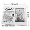 Rustic Wooden Dad Memorial Photo Frame, 4x6 - Record Past