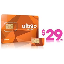 Ultra Mobile triple punch Regular, Micro and Nano all in one SIM Card + $29 Plan free