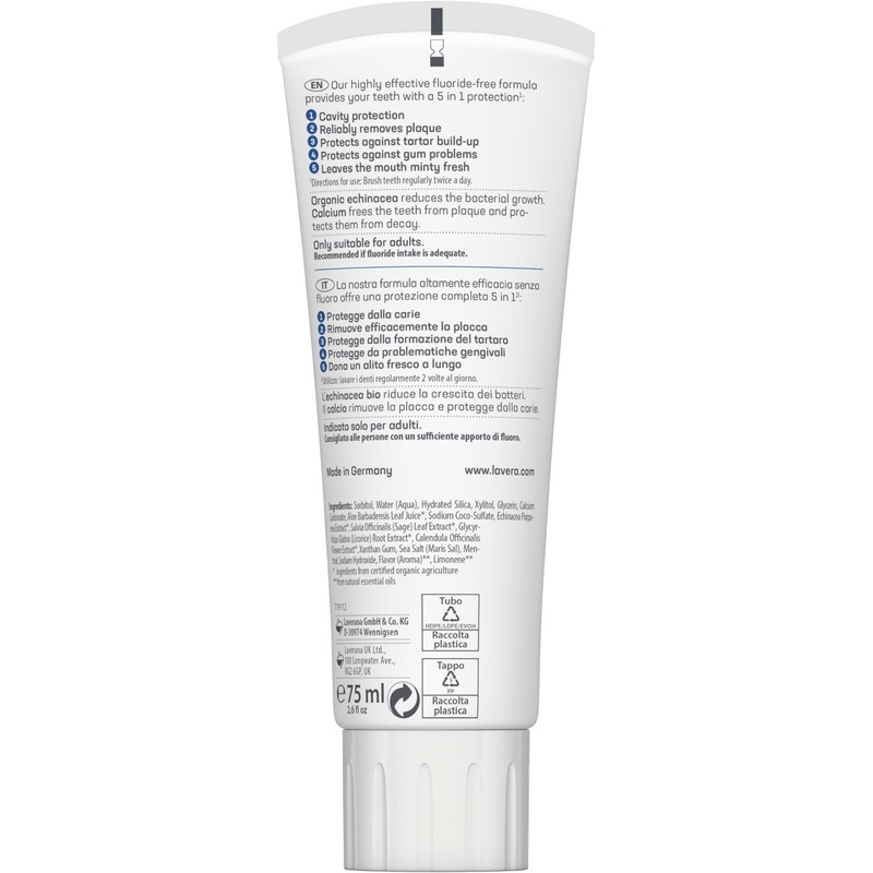 Lavera Grinding Paste Complete Care (*) Fluorine Free 2.6 fl