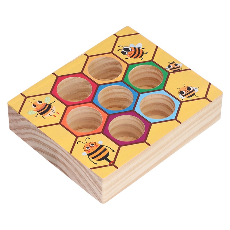 Clamp Bee Matching Game Toys Early Educational Learning Fine Motor