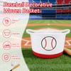 Baseball Woven Basket-Cute Cotton Rope Gift Basket Embroidered Baseball