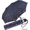 Pierre Gardin Easymatic Light Etoile Metallique Pocket Umbrella, Silver Allover