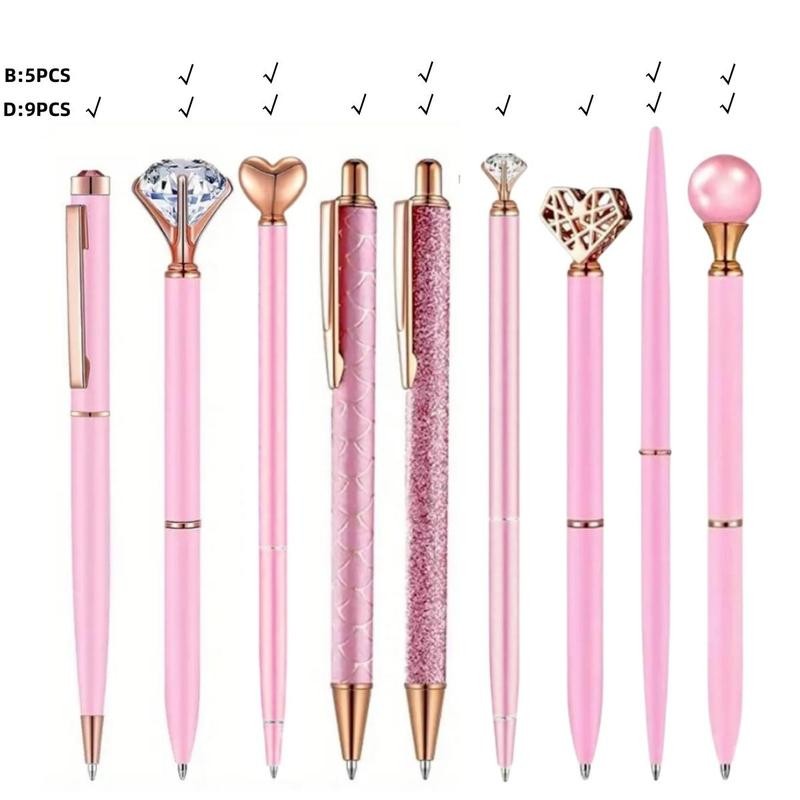 Glitter Ballpoint Pen Set, 1 Set Artificial Diamond Pen, Creative