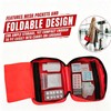 Red Empty First Aid Bag, Portable Oxford Cloth Emergency Medical