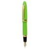 Pluma estilográfica Jinhao 159, punta mediana 18KGP, borde dorado, verde