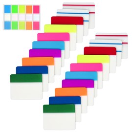 500pcs Sticky Index Tabs, Writable Repositionable Colored Page Markers Self-Adhesive Sticky Note Tabs Reading Divider Stickers for Books Notebooks Binders Folders