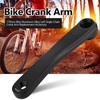 Alomejor Bike crank arm,170mm aluminum alloy single speed crankset left