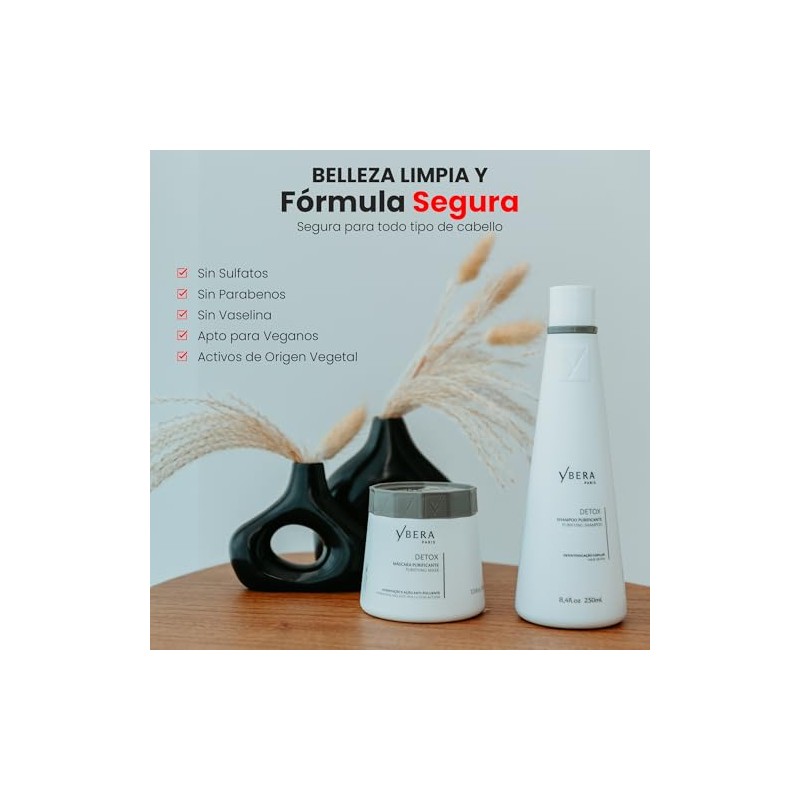 Kit Detox Healthy Fashion Gold Shampoo 500ml + Mascarilla 200gr
