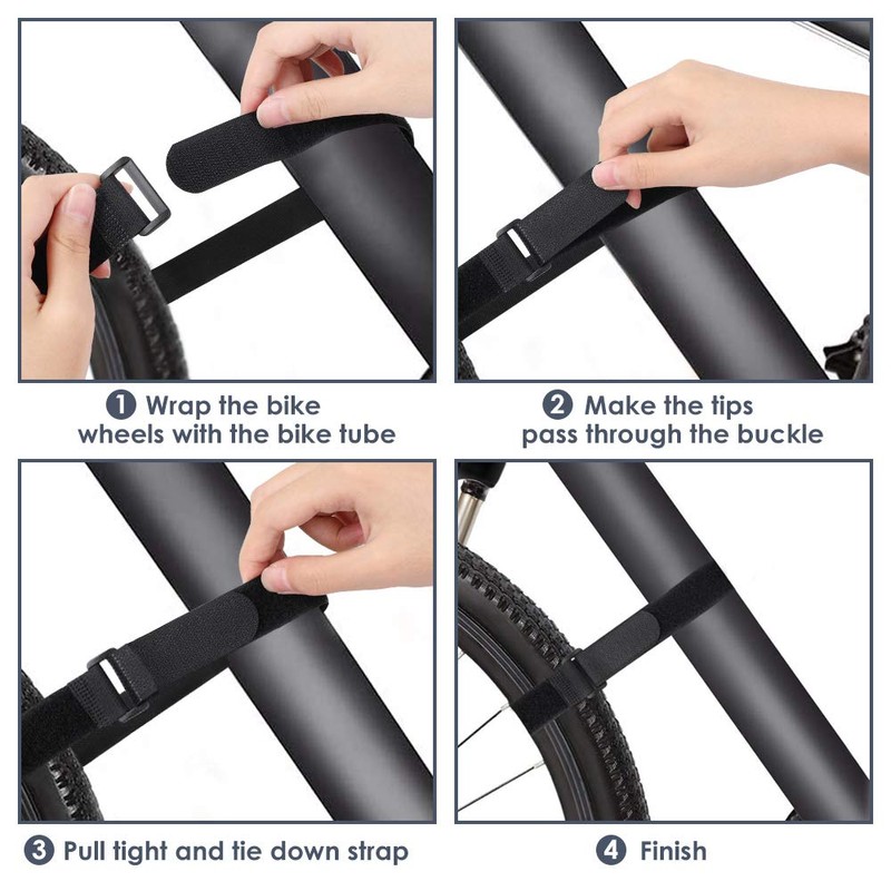 WOTOW 6 Pack Bike Rack Strap, Bicycle Wheel Stabilizer Nylon