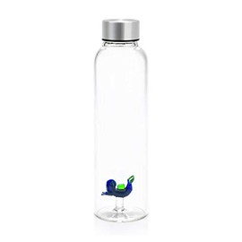 balvi Scuba Water Bottle 0.5 Litre with Anti-drip Stainless Steel Stopper. Ideal for the Bedside Table or