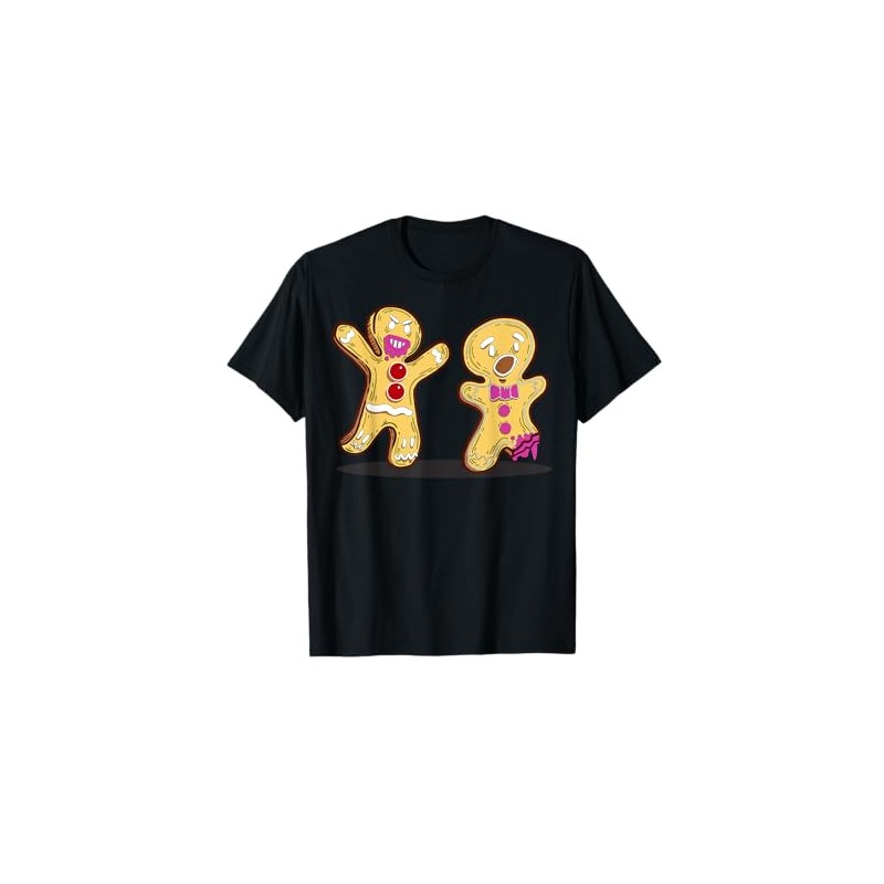 Cartoon Gingerbread Men Fun Characters For Children T-Shirt