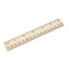 sourcing map Wood Ruler 15cm 6 Inch 2 Scale Office