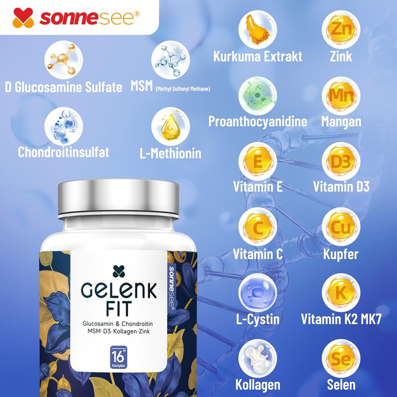 Joint Fit SonneSee Glucosamine + Chondroitin 1500 mg 16 Times