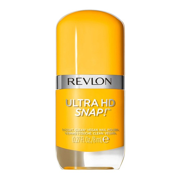 REVLON Ultra HD Snap Nail Colors, Natural Rich Glossy Nail Polish, 100% Vegan Formula, No Base and Top Coat Needed, 010 Marigold Maven, 0.27 Fl Oz