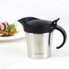Rorence Stainless Steel Double Insulated Gravy Boat With Lid/Sauce Jug