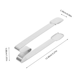 FELTECHELECTR Stainless Steel Ice Cube Tongs for Bar Kitchen Grade Comfortable to Hold Portable