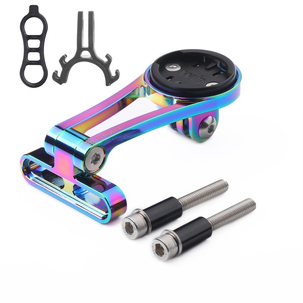 Dymoece Bicycle Computer Mount Adjustable Out Front Combo Bike Mount