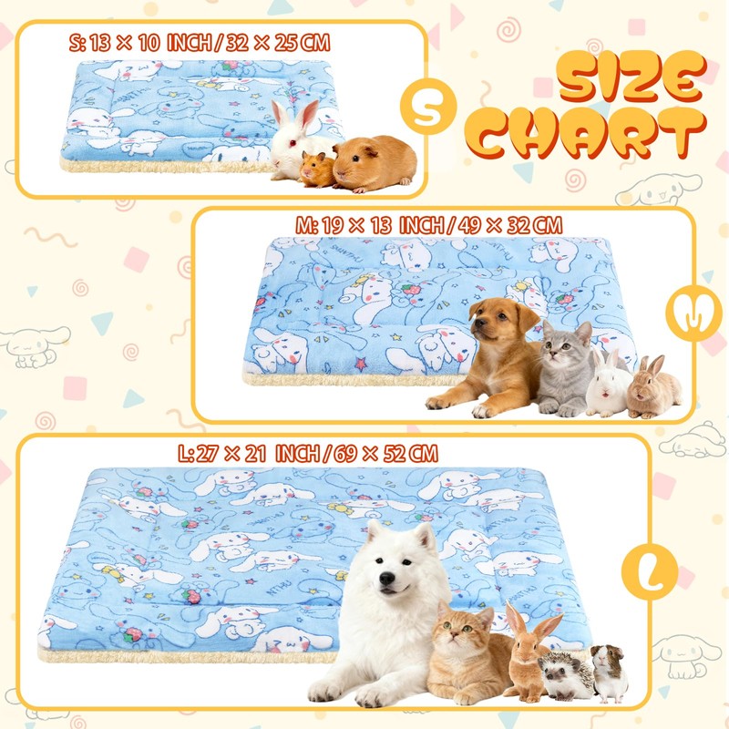 CHICAUP 2 Pcs Guinea Pig Bed, Washable Rabbit Bunny Bed