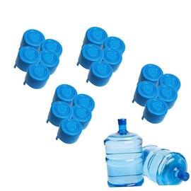 DOITOOL 20Pcs Reusable Non Spill Water Bottle Caps for Home and Office Durable Snap Sealing Caps for Water Jugs and Dispensers to Reduce Waste