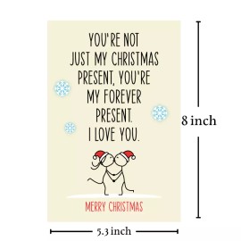 Cheerin Funny Christmas Card with Envelopes - Romantic Xmas Card - Cheerin